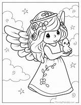 42 Angel Coloring Pages Free PDF Printables sketch template