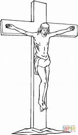 Jesus Christ On The Cross coloring Page  Free Printable Coloring Pages sketch template