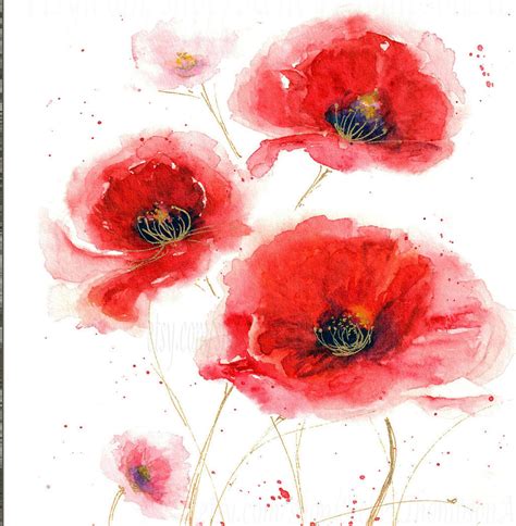 Red Poppy 5x7 8x10 11x14 Minimalist Poppy Wall Art Print | Etsy