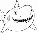 Bruce The Shark Coloring Pages sketch template