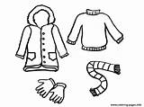 Winter Clothes S Freecc0b Coloring Page Printable sketch template