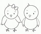 Free Printable Easter Chick Coloring Pages sketch template