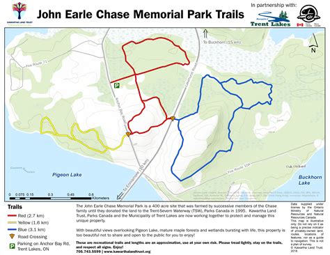 John Earle Chase Memorial Park Trails Map - Kawartha Land Trust