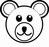 Easy Bear Face Drawing Trend Coloring Page Clipart  Full sketch template