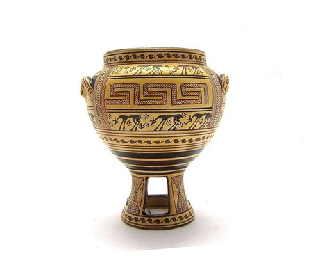 Greek Vase Geometric Krater Reproduction From National - Etsy