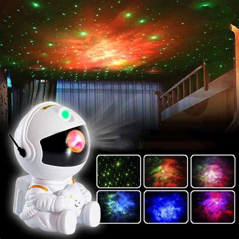 Jual Lampu Tidur Astronot Remote Proyektor Cahaya Bintang Astronaut ...