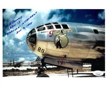 Bill Barney Autographed Signed WWII B-29 Bockscar Nagasaki Color 8X10 Photo- JSA #II11543 ...