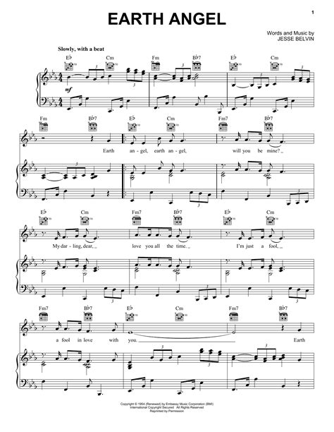 Earth Angel | Sheet Music Direct