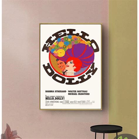 Hello Dolly 1969 Original Vintage Movie Poster Film Poster Print Canvas Wall Art Decor – Cadadesigns