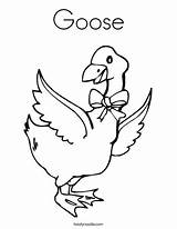 Goose Coloring Page sketch template