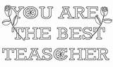 My Teacher Is The Best Coloring Page  Free Printable Pages sketch template