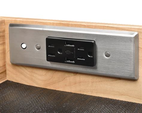 Docking Drawer, 24 Slim, for ≤ 24" Cabinet Depths; with 2 x Outlets and 2 x USB Ports - in the ...