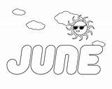 June Coloring Pages sketch template