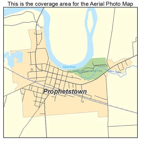 Aerial Photography Map of Prophetstown, IL Illinois