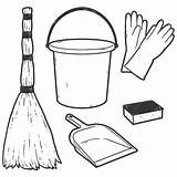 Premium Vector  Set Of Objects For Cleaning Sketch Scratch Board sketch template