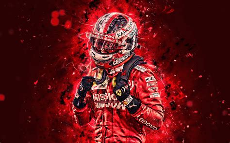 Download wallpapers Charles Leclerc, 4k, Scuderia Ferrari, monegasque ...