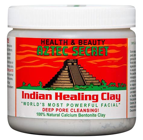 Aztec Secret Healing Clay, 1 lb, Pure Bentonite for Deep Pore Cleansing and Face Purifying ...