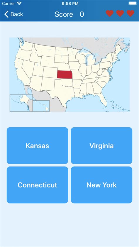 50 US states - Quiz لنظام iPhone - تنزيل