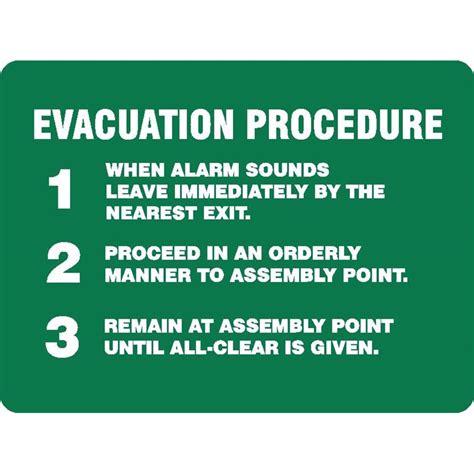 EMERGENCY EVACUATION PROCEDURE