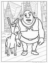 Shrek Coloring Pages sketch template