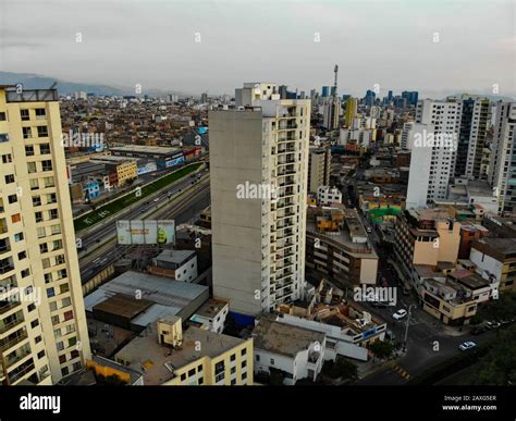 Aerial view of Lima city old center Stock Photo - Alamy