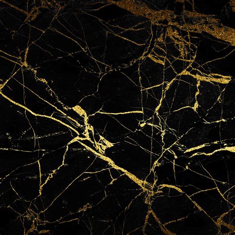Black And Gold Marble Texture - Image to u
