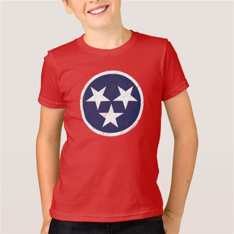 Tennessee State Flag Grunge Nashville Love T-Shirt | Zazzle