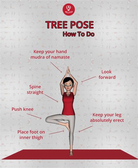 How to do Vrikshasana (Tree Pose) and What Are Its Benefits? | Learn yoga poses, Yoga facts ...