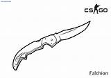 Karambit Knife Coloring Page Ultra Pages Sketch sketch template
