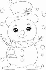 Premium Vector  Coloring Page A Cute snowman With scarf And Hat sketch template