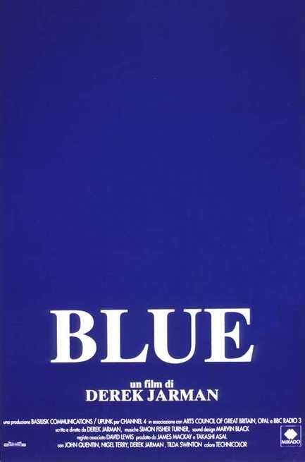 Derek Jarman - Blue (1993) | Blu, Immagini, Film