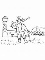 People Mining Coloring Pages sketch template