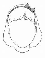 Girl Blank Face Coloring Page  Free Printable Pages For Kids sketch template