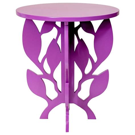 Ramy Purple Side Table by Giannella Ventura For Sale at 1stDibs | purple end table, purple glass ...