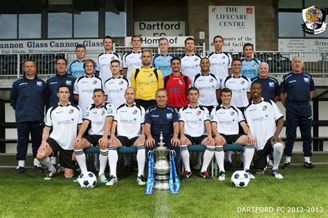 Dartford FC Team Photo 2012-2013 - Last update 8.8.2012