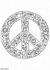Wonderful Peace Sign coloring Page sketch template