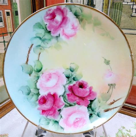 ANTIQUE HAVILAND LIMOGES HAND PAINTED PINK ROSES 8 5/8 | Antique haviland limoges, Dinnerware ...