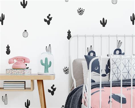 Cactus Wall Decals Nursery Decals, Vinyl Wall Decals, Tribal Nursery ...