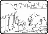 Feast Of Tabernacles Coloring Sketch Page sketch template