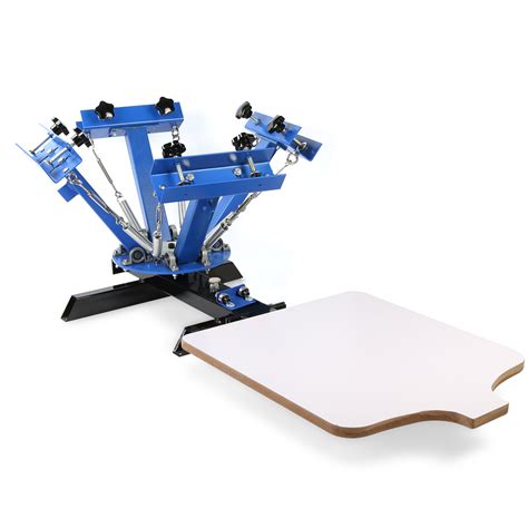 4 Color 1 Station Silk Screen Printing Machine T-Shirt Press Equipment DIY Kit 278716762875 | eBay