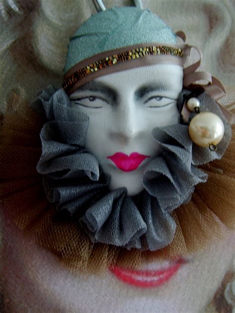 Pierrot Face Small Hanging Plaster Face Venetian Style Mask - Etsy