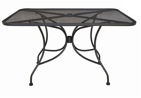 Oak Street Manufacturing OD3048 Rectangular Black Mesh Top Outdoor Table,... | eBay