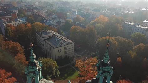 Aerial view of Kazimierz in Poland 11539865 Stock Video at Vecteezy