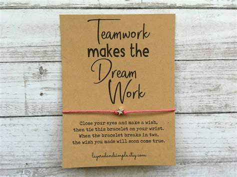 Teamwork Makes the Dream Work Team Gift Gift for Team - Etsy