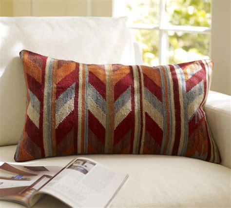 Kilim Pillow Cover | Pottery Barn| Pottery Barn - for the red couch. Description from pinterest ...
