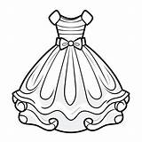 Premium Photo  Prom dress Illustration Charm Cute coloring Book Kawaii sketch template