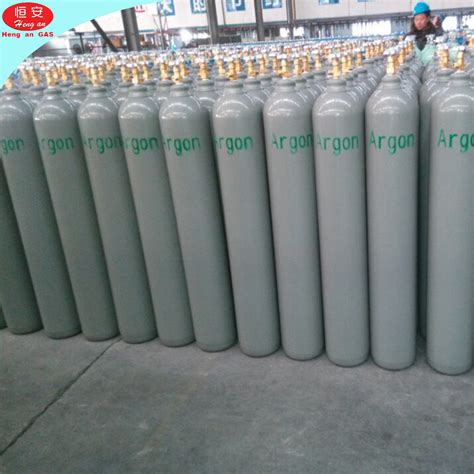 Factory Production Argon Cylinder 40L Industrial Argon Tanks Refill Pure 99.999% Argon Welding ...