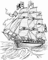Coloring Full Rigged ship Picture  Grayscale coloring Pages sketch template
