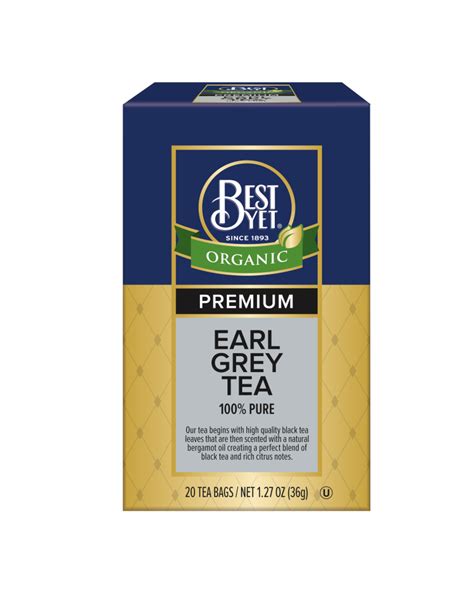 Organic Earl Grey Tea Bags - Best Yet Brand