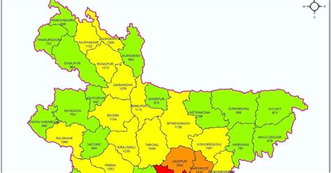 Population Density of Bangladesh with Spatial Density Map